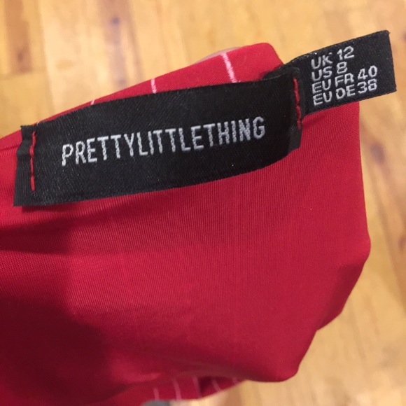 SOLD ❤️ Red Pin Striped bodysuit - Picture 4 of 4